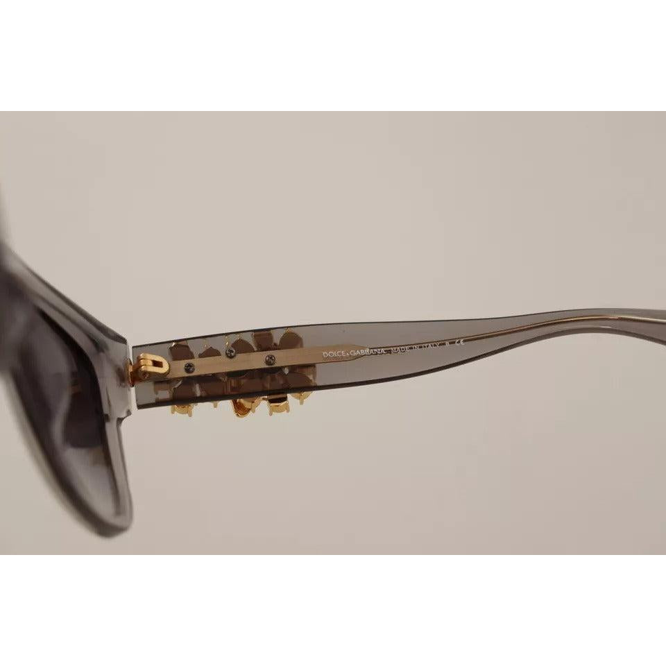 Dolce &amp; Gabbana DG 4247-B-F Clear Embellished Crystal Acetate Sunglasses