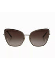 Dolce & Gabbana DG2212 Black Silver Oval Metal Frame Lace Logo Sunglasses
