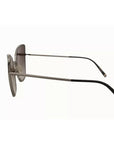 Dolce & Gabbana DG2212 Black Silver Oval Metal Frame Lace Logo Sunglasses