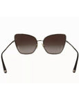 Dolce & Gabbana DG2212 Black Silver Oval Metal Frame Lace Logo Sunglasses