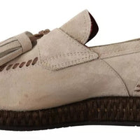 Dolce & Gabbana Beige Moccasins Slip On Leather Men Shoes