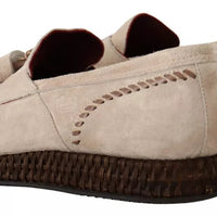 Dolce & Gabbana Beige Moccasins Slip On Leather Men Shoes