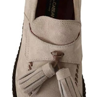 Dolce & Gabbana Beige Moccasins Slip On Leather Men Shoes