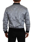 Dolce & Gabbana Light Blue Bomber Coat Men Jacket