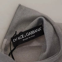 Dolce & Gabbana Gray See Through Turtleneck Pullover Sweater