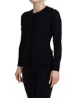 Dolce & Gabbana Black Crewneck Long Sleeves Pullover Sweater