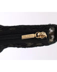 Dolce & Gabbana Black Crystal Lace Booties Stilettos Shoes