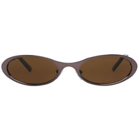 More & More Brown Metal Sunglasses