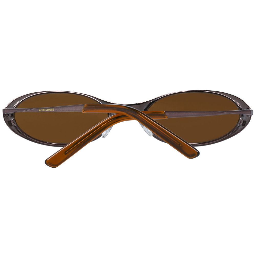 More & More Brown Metal Sunglasses