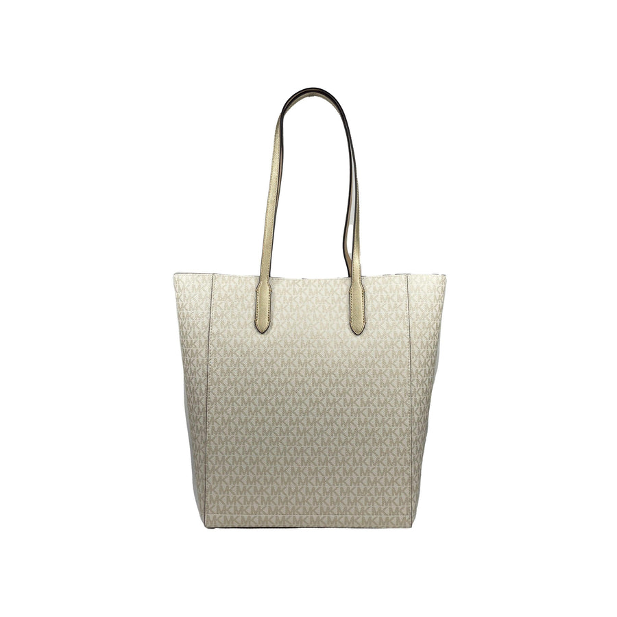 Michael Kors Vincent With Card Case Large Tote Purse Bag Gold