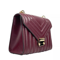 Michael Kors Whitney Medium Chain Shoulder Flap Crossbody Oxblood