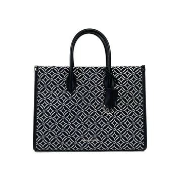 Michael Kors Mirella Medium Top Zip Crossbody Tote Bag Black