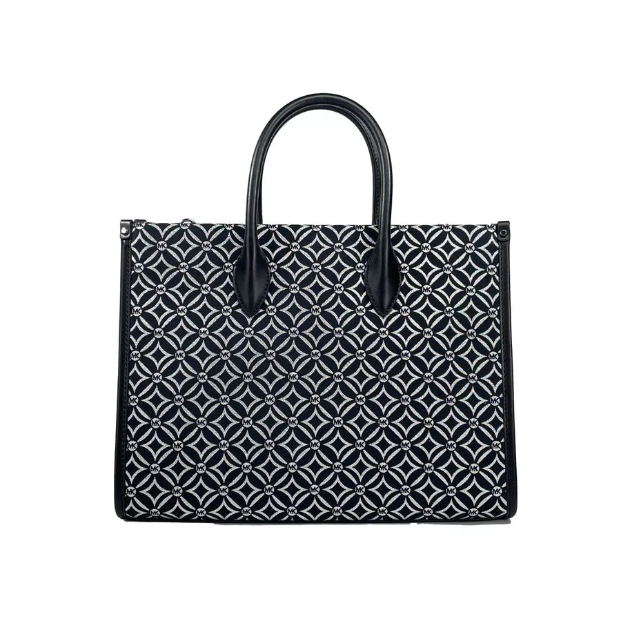 Michael Kors Mirella Medium Top Zip Crossbody Tote Bag Black