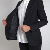 Dolce & Gabbana Black Long Sleeve Coat Blazer Jacket