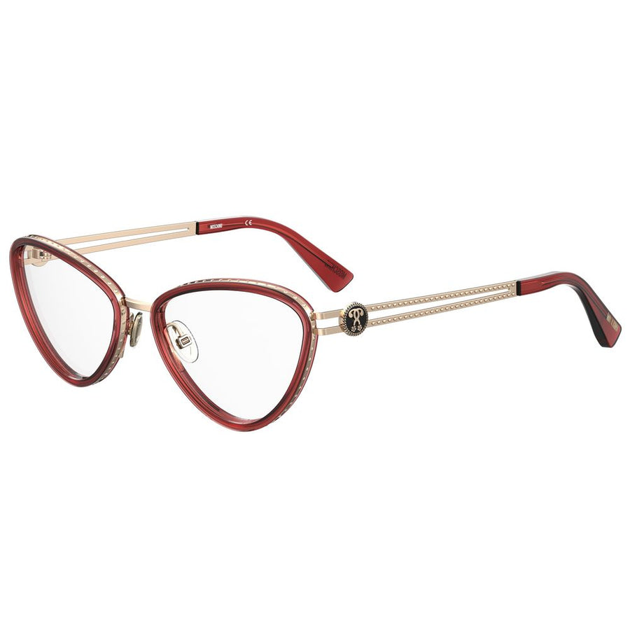 Moschino Burgundy Metal Frames