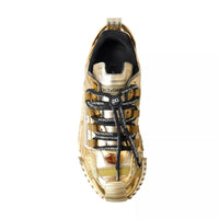 Dolce & Gabbana Metallic Gold NS1 Low Top Sneakers Shoes Sneakers