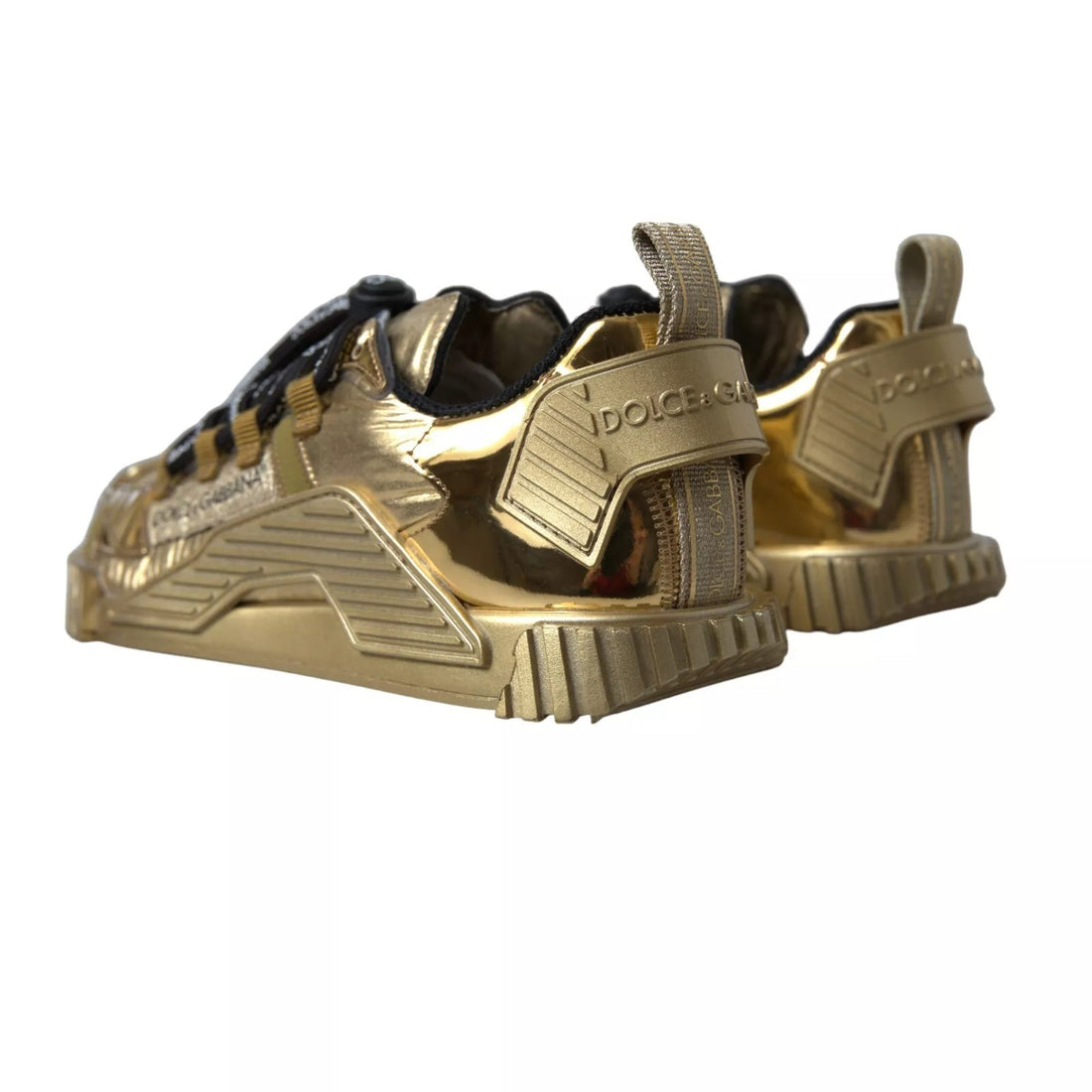 Dolce & Gabbana Metallic Gold NS1 Low Top Sneakers Shoes Sneakers