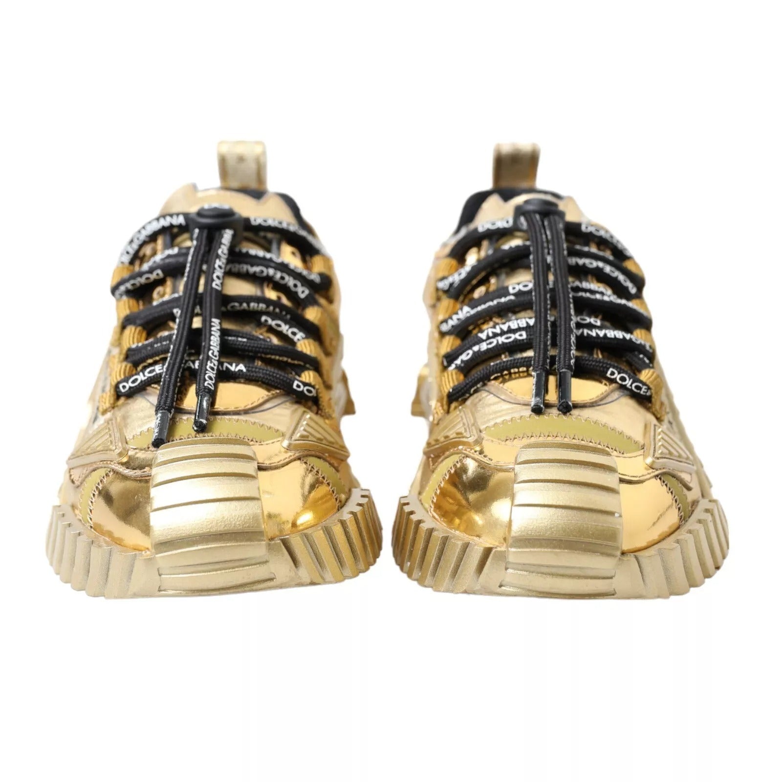 Dolce &amp; Gabbana Metallic Gold NS1 Low Top Sneakers Shoes Sneakers