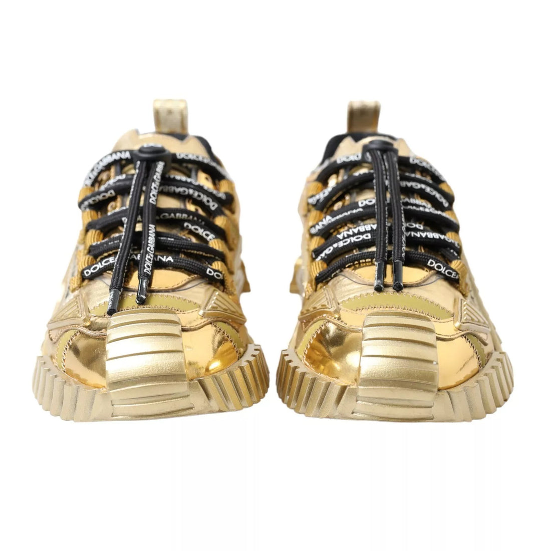 Dolce & Gabbana Metallic Gold NS1 Low Top Sneakers Shoes Sneakers