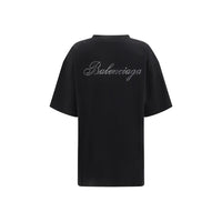 Balenciaga Logo rhinestones T-shirt