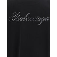 Balenciaga Logo rhinestones T-shirt