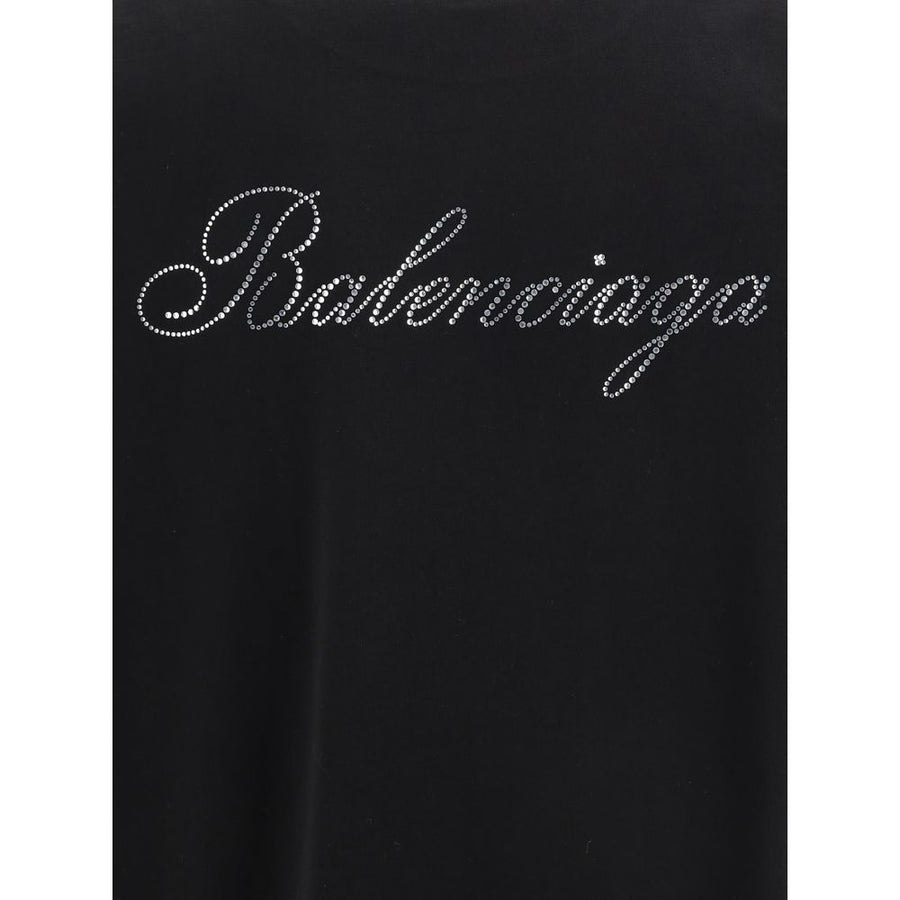 Balenciaga Logo rhinestones T-shirt