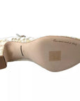 Dolce & Gabbana White Lace Crystals Heels Sandals Shoes