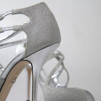 Dolce & Gabbana Silver Shimmers Sandals Heel Pumps Shoes