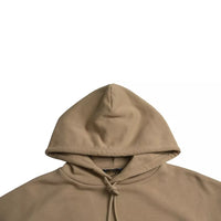 Balenciaga Brown Cotton Symbolic Molleton Bouclette Hooded Sweater