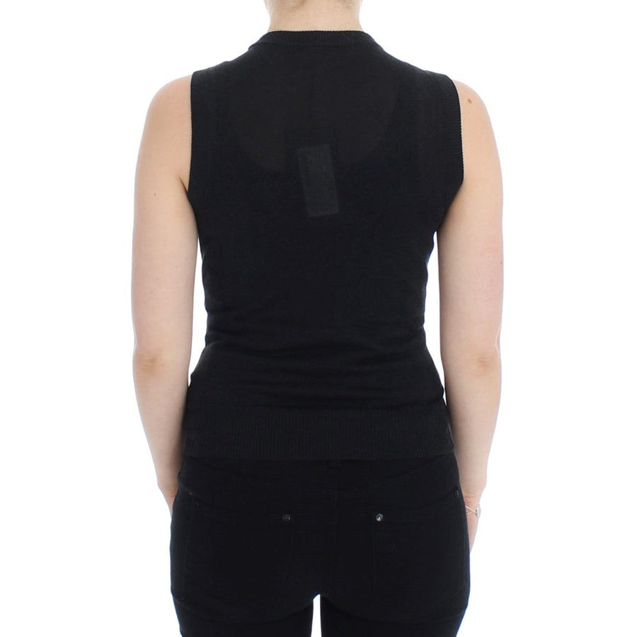 Dolce & Gabbana Elegant Black Sleeveless Pullover Vest