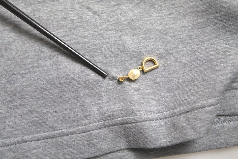 Dolce &amp; Gabbana Gray Cotton Embellished Crew Neck  T-shirt