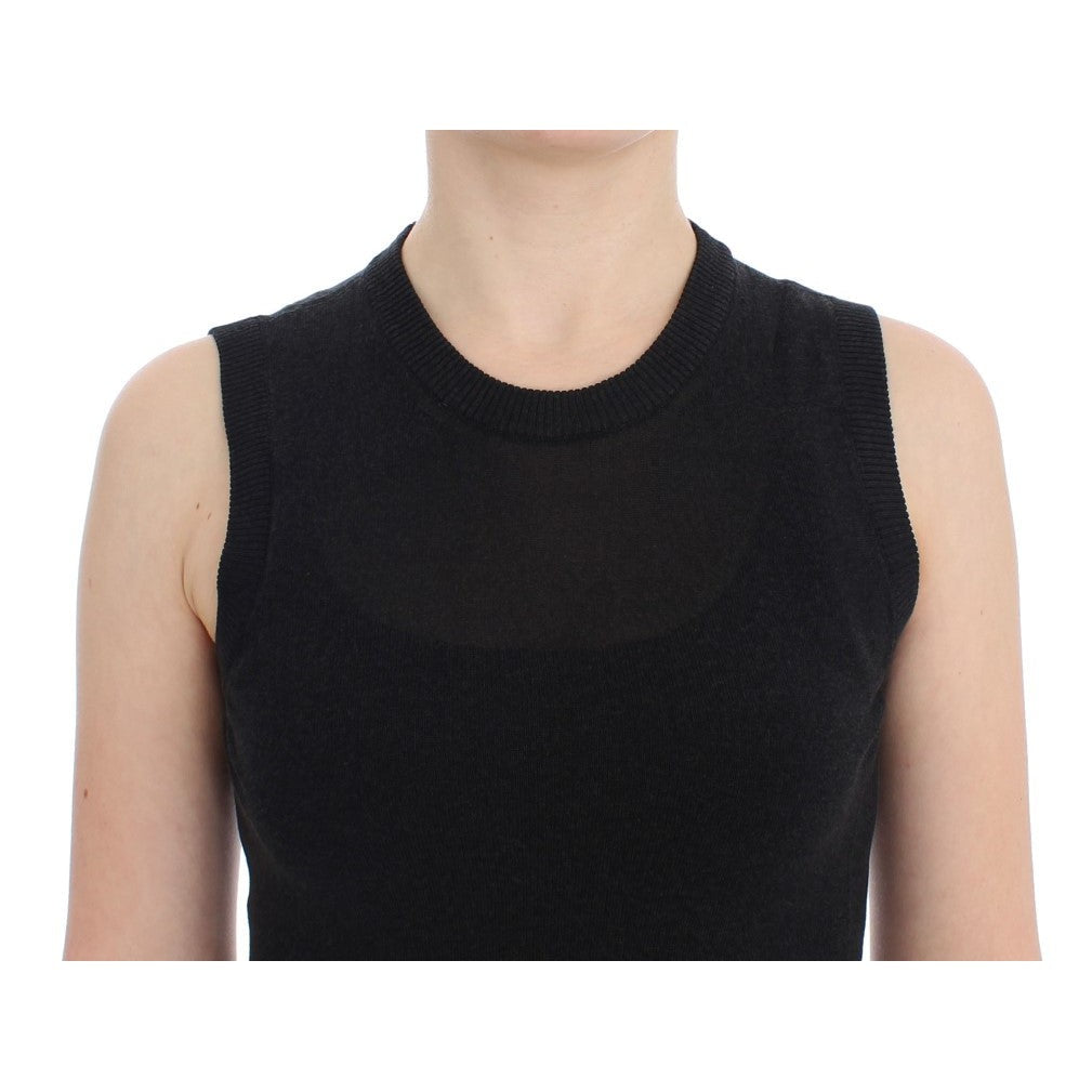 Dolce & Gabbana Elegant Black Sleeveless Pullover Vest