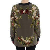 Dolce & Gabbana Enchanted Sicily Silk Crewneck Blouse