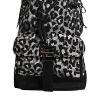 Dolce & Gabbana Multicolor Leopard Jacquard Hobo Crossbody Borse Bag