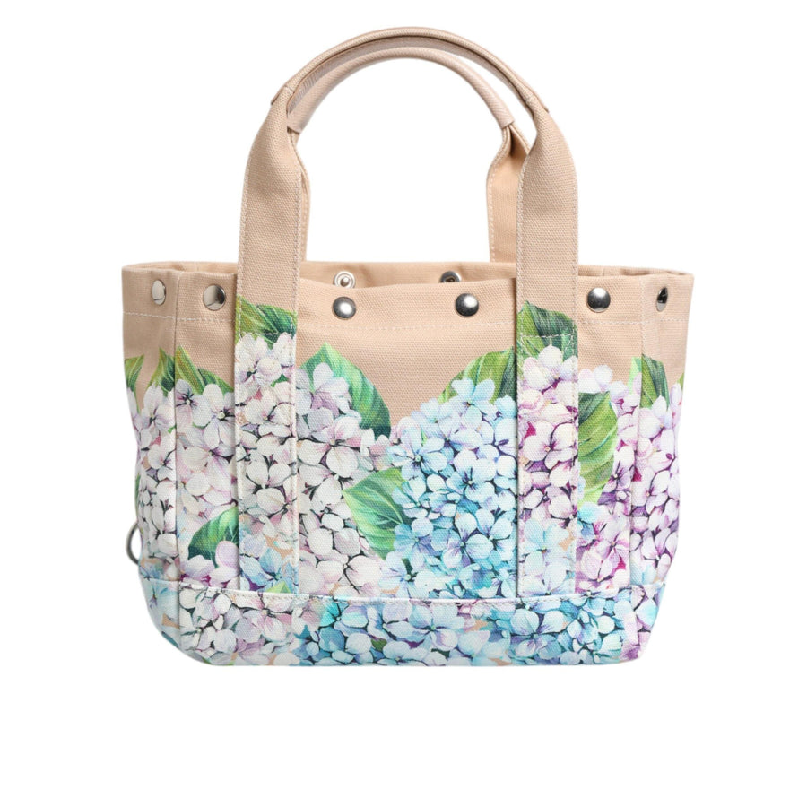 Dolce & Gabbana Multicolor Floral Canvas TANIA Top Handle Tote Borse Bag