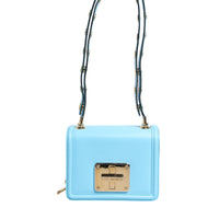 Dolce & Gabbana Light Blue Joy Therapy Lola Studded Leather Crossbody Bag