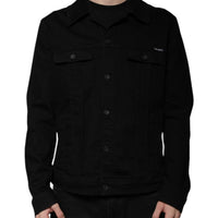 Dolce & Gabbana Black DG Cotton Stretch Denim Jacket