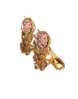 Dolce & Gabbana Gold Tone 925 Sterling Silver Crystal Cufflink
