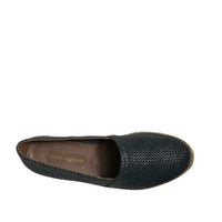 Dolce & Gabbana Blue Woven Leather Buffalo Espadrille Shoes