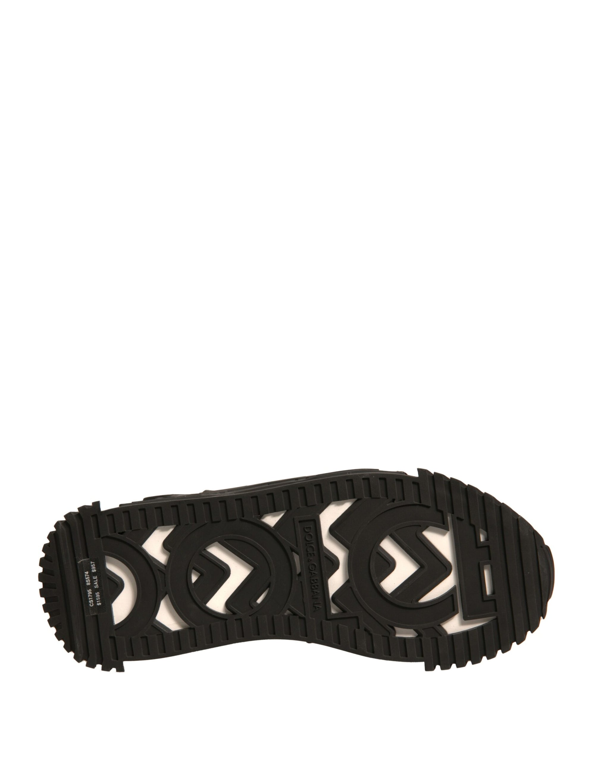 Dolce &amp; Gabbana Black Leather Studded Slides Sandals Shoes