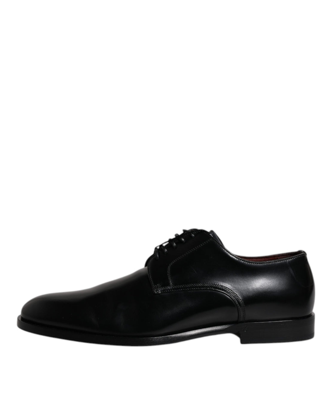 Dolce & Gabbana Black Calfskin Leather Derby Lace Up Formal Dress Shoes