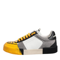 Dolce & Gabbana Multicolor Leather DNA Low Top Sneakers Shoes