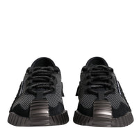 Dolce & Gabbana Black Nylon NS1 Low Top Men Sneakers Shoes