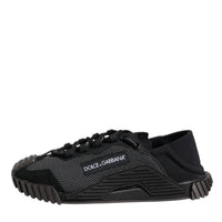 Dolce & Gabbana Black Nylon NS1 Low Top Men Sneakers Shoes