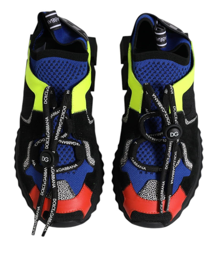 Dolce & Gabbana Multicolor Mesh Sorrento Trekking Sneakers Shoes