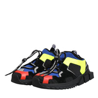 Dolce & Gabbana Multicolor Mesh Sorrento Trekking Sneakers Shoes