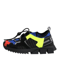 Dolce & Gabbana Multicolor Mesh Sorrento Trekking Sneakers Shoes