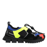 Dolce & Gabbana Multicolor Mesh Sorrento Trekking Sneakers Shoes