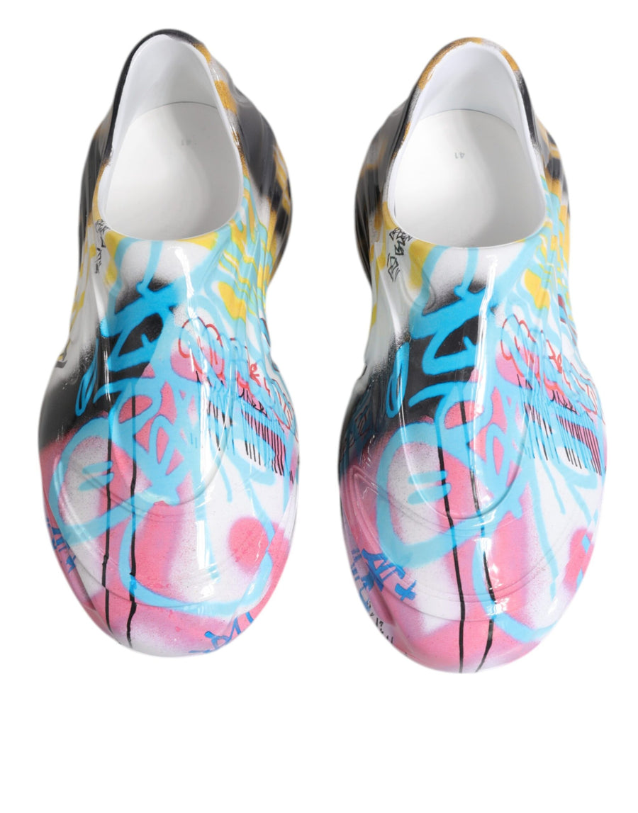 Dolce & Gabbana Multicolor Graffiti Daymaster Sneakers Shoes