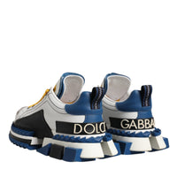 Dolce & Gabbana Multicolor Leather SUPER KING Sneakers Shoes